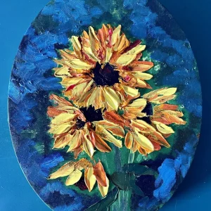 Sunflowers (Oval I)