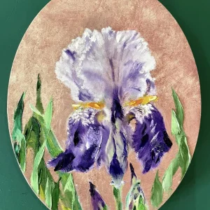 Study Purple Iris